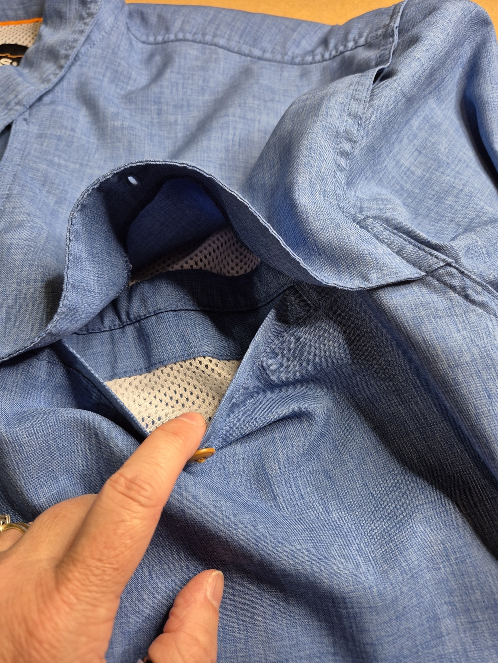 Orvis Men’s Bright Blue Button-Down Shirt 4641/4 - Picture 11 of 15